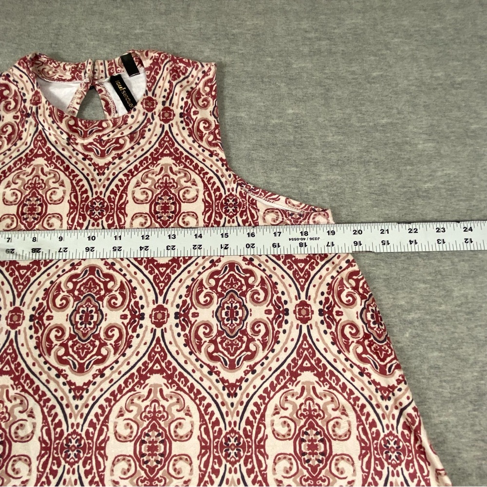 Soul Sanctuary Womens Geometric Designed Sleeveless Blouse Size M - Picture 7 of 12